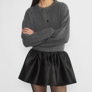 Aritzia Sunday Best Cher Satin Low Rise Skort